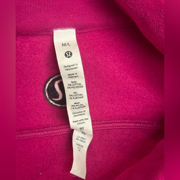 Lululemon Athletica Pink Half-Zip Sweatshirt - Picture 3 of 5